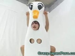 ญี่ปุ่น duck ที่รัก facialed!