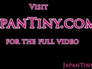Japanese Petite beauty Facialized in Threesome: Free X rated movie e5