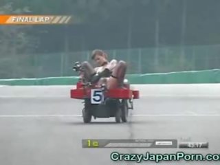 Divertido japonesa sucio película race!